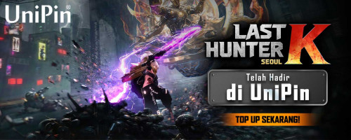 Last Hunter K sudah Hadir di UniPin! Top Up Sekarang dan Join Keseruannya!